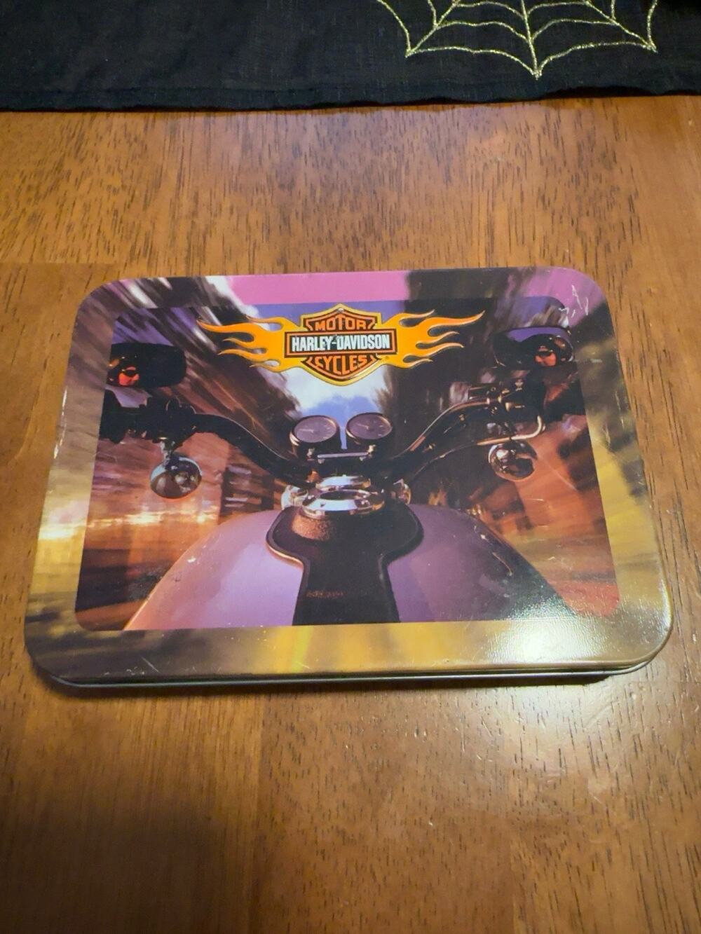Harley Davidson 2002 Playing Cards 2 Decks Collector Tin Motorcycle USPC